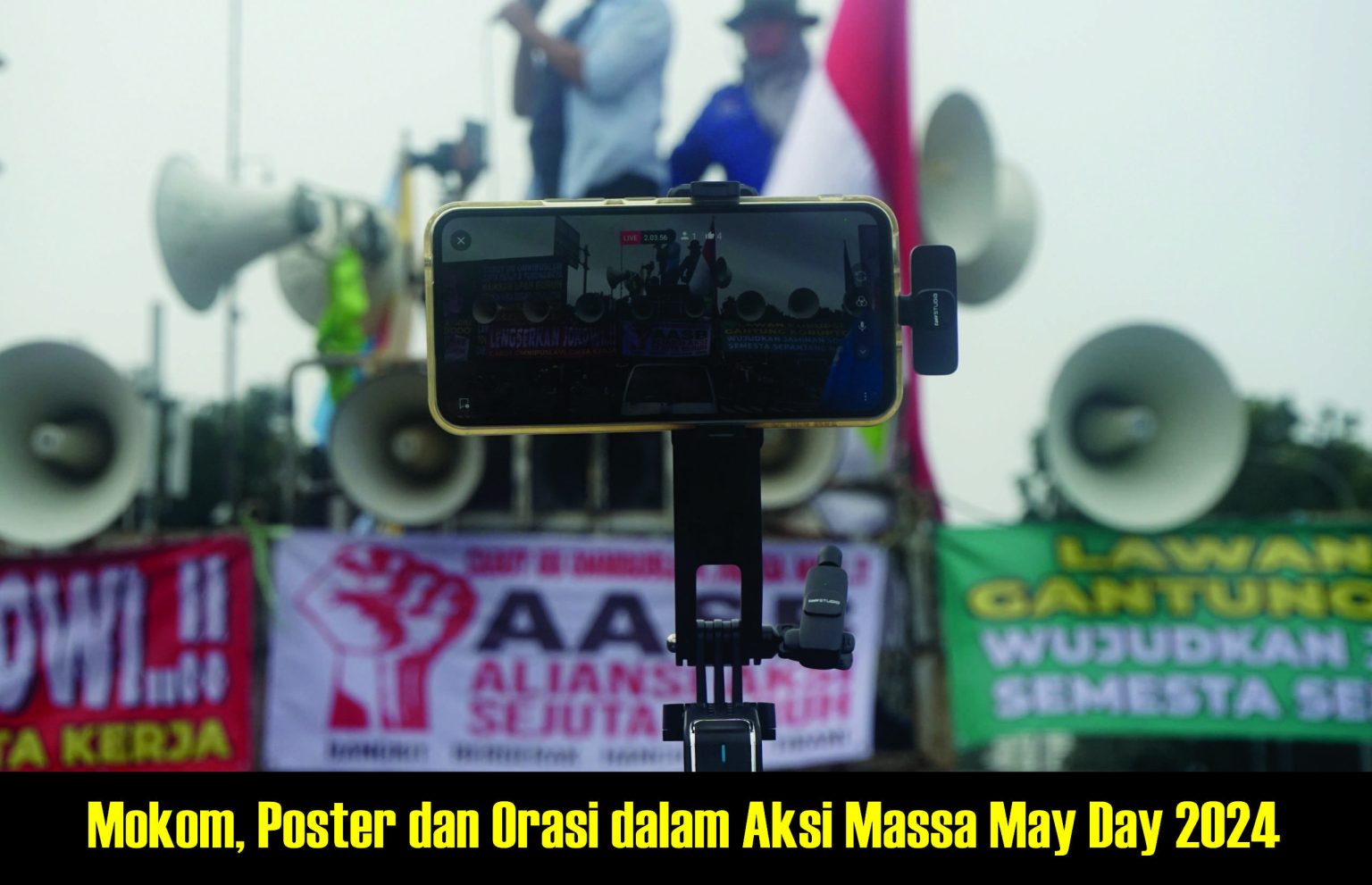 Mokom, Poster dan Orasi dalam Aksi Massa May Day 2024 – Sedane